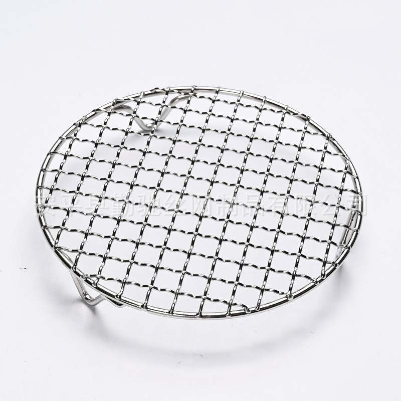 不锈钢04带脚腿圆形烧烤网空气