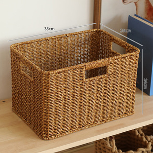 仿藤编织装放字画的卷轴桶书房书报书画书法作品收纳筐桶手工篮子