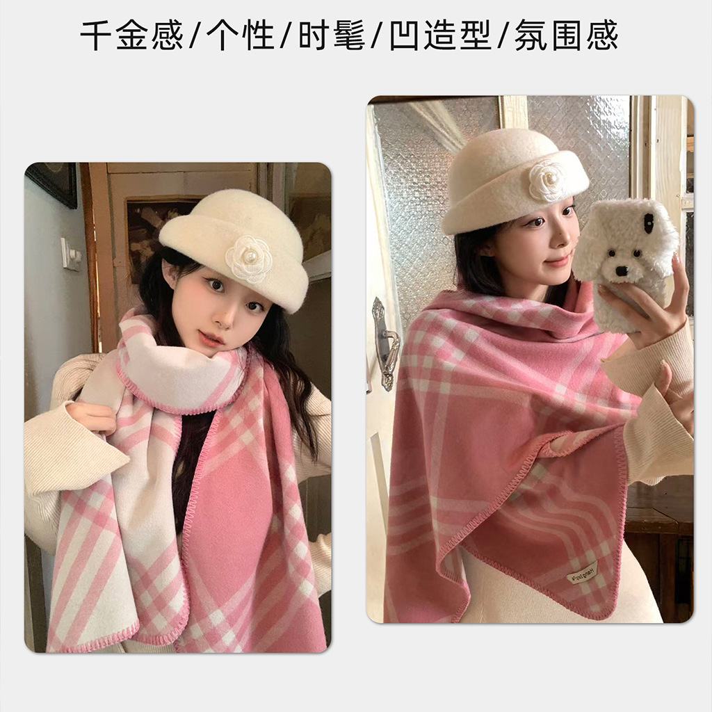 法式千金风优雅针织礼帽女秋冬