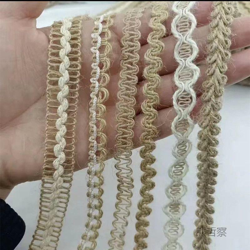 饰麻绳手工意DIY材料花边创复古装工艺品编iTj52H4y织装修常用窄