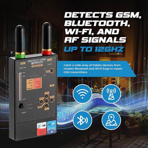 12t06S Professioa l Digial RF SignalScanner nBug Detector