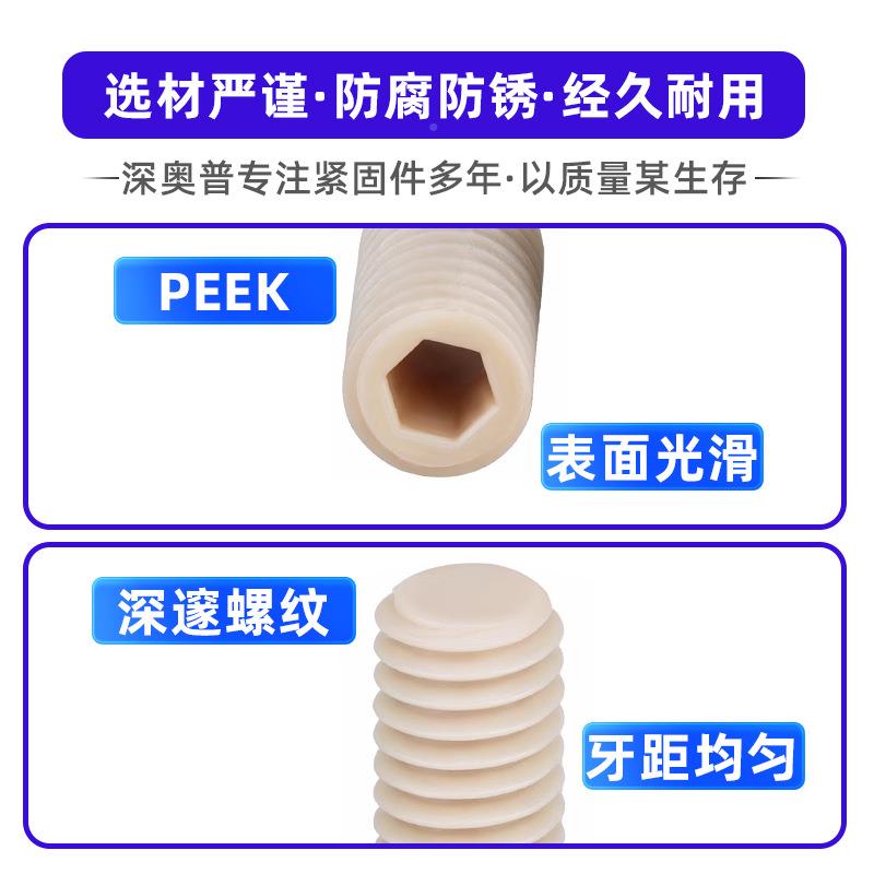 3304平9端内六定角顶丝无头197机米螺丝DIN13紧螺钉 M1.6M2MM4M5-
