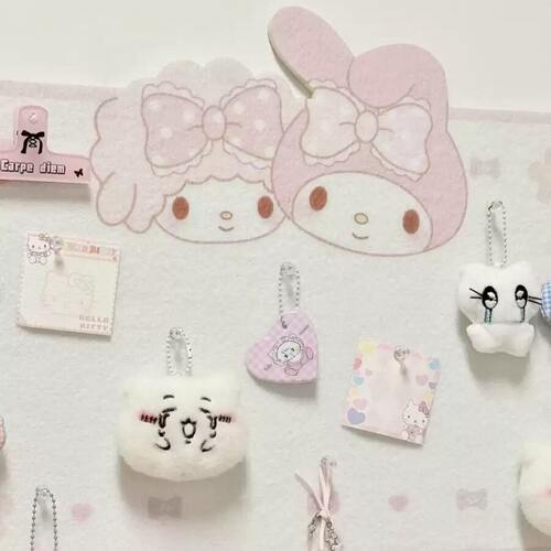 超萌卡通免打孔毛毡墙贴展示板