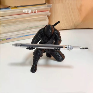 主人请用笔！忍者笔架桌面摆件3D打印玩具手办个性创意收纳笔筒
