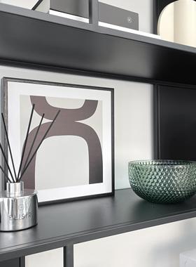 样板间书柜家居软装饰品仿真花挂画香薰创意玻璃陶瓷摆件ZH3625