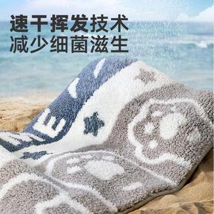 卫生间地垫卡通吸水门口垫子家用脚垫地毯厕所门垫浴室防滑垫