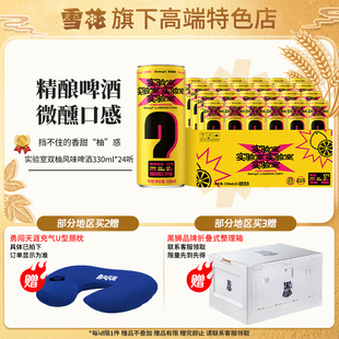 24听 BeingX实验室双柚风味啤酒330ml 雪花旗下高端特色店