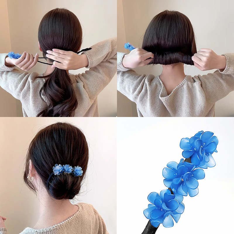 T盘发棒A1pq808-丸子头花苞头发饰女简约盘发器扭扭棒盘发型工具