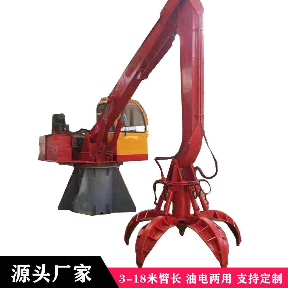 工厂供应固定式抓木机电动液压旋转抓料机挖臂式抓钢机,搬运/仓储/物流设备,其他起重搬运设备,淘宝优惠券,粉丝福利购,淘宝优惠卷
