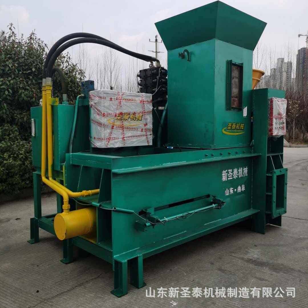 青贮饲料装袋机操作视频可移动青贮饲草装袋机干秸秆打包机直销