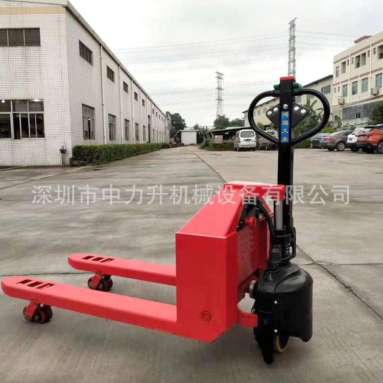 1.5吨全电动叉车小金钢电动搬运车半电动托盘车液压叉车