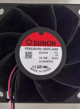 全新建准SUNON PE60382B2-Q00C-AA9 DC24V 10.3W 6CM厘米散热风扇