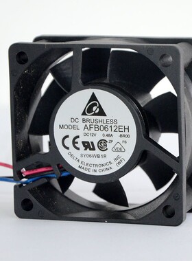 现货台达AFB0612EH 6厘米6CM 12V 0.48A 6025 双滚珠散热风扇