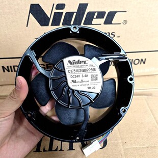 Nidec D1751U24B8PP366/P363 ABB580-880变频器风扇4线DC24V 3.4A