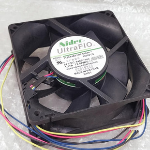 NIDEC风扇T12E54BS1M7-07A06 12CM 12038 54V 1.37A 四线PWM温控