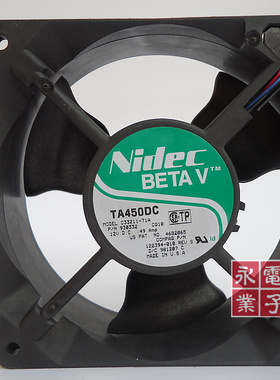 原装nidec TA450DC C33211-71A 12038 12v 0.49a 服务器机箱风扇