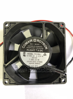 FN12B3 康姆罗顿COMAIR ROTRON 92*92*25MM 12V0.21A 3.70W