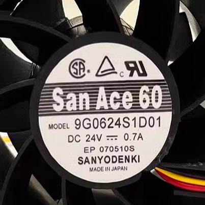 三洋SanAce60 9G0624S1D01 24V 0.7A 6038 3线 服务器变频器风扇