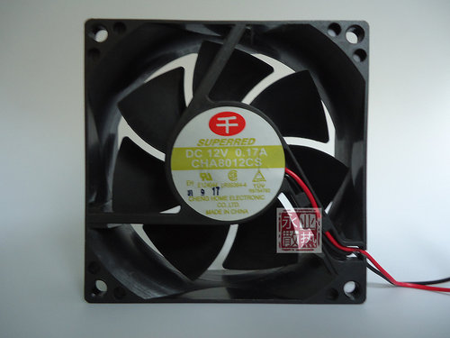 原装千红 SUPERRED DC 12V 0.17A CHA8012CS 8025 机箱静音风扇