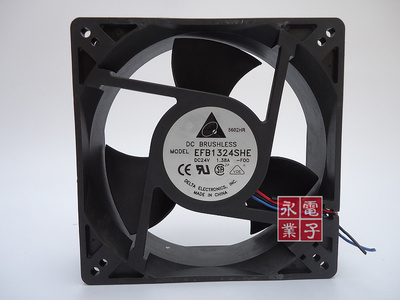 台达EFB1324SHE 24V 1.38A 127*127*38MM 大风量轴流变频风扇