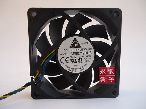 原装台达 AFB0712HHB 0.45A AMD CPU散热器 7015 4针PWM滚珠风扇