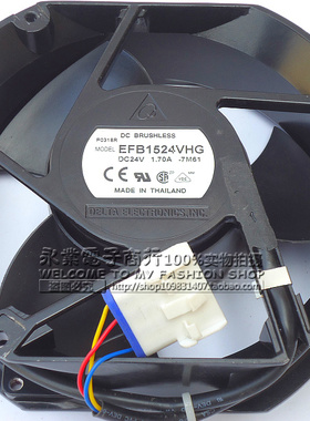原装正品台达 EFB1524VHG 17251 24V 1.70A 4线17050防水风扇