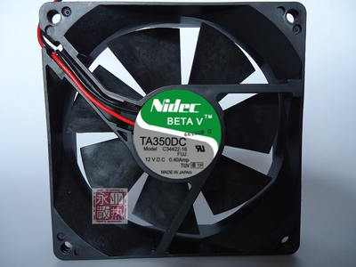原装nidec TA350DC C34422-16 12V 0.4A 9025 9CM富士变频器风扇