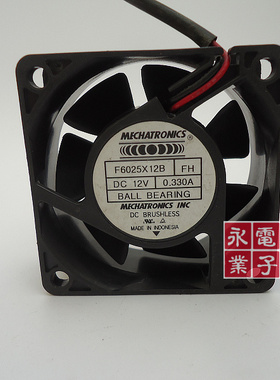 原装 南韩 MECHATRONICS 6025 F6025X12B 12V 0.33A 散热风扇