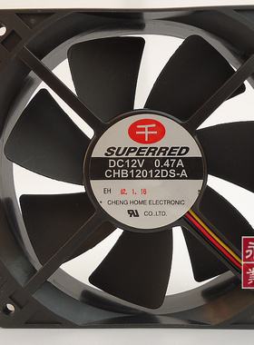 正品千红12CM散热风扇12025 12V 0.47A CHB12012DS-A质量保证