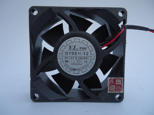 原装锐伦YALN D70SH-12 12V 0.23A 7CM 7025 CPU 静音散热风扇
