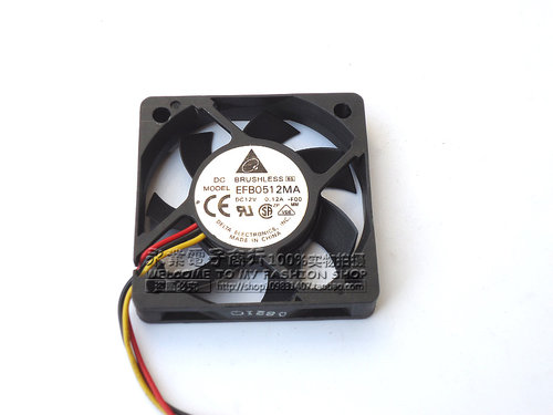 台达 5CM厘米 5010 12V 0.12A 2线 滚珠 CPU 机箱风扇 EFB0512MA