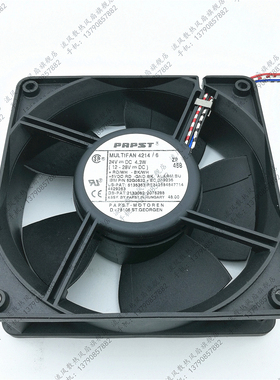 原装PAPST 12cm12038 24V 4.3W MULTIFAN 4214/6 5线散热风扇