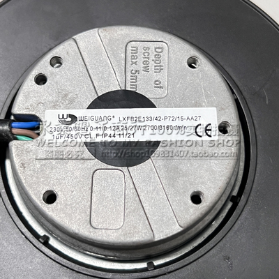 全新微光电机LXFB2E133/42-P72/15-AA27 230V涡轮离心散热风机