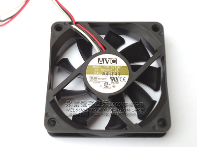 AVC F7015B12MY 7015 12V 0.2A 双滚珠 三线风扇