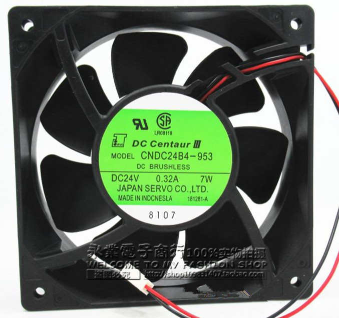 12038原装伺服 散热风扇 CNDC24B4-953 24V 0.32A 7W 日本精工