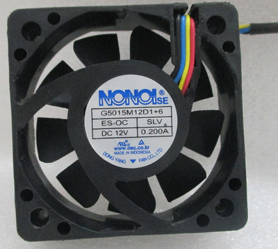 原装NONOISE G5015M12D1+6 12V 0.200A 汽车音响散热风扇5015