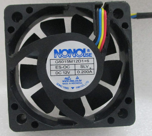 原装NONOISE G5015M12D1+6 12V 0.200A 汽车音响散热风扇5015