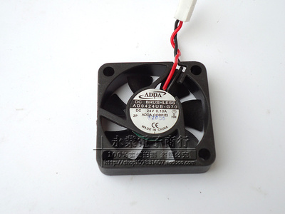原装 ADDA AD0424UB-G70 4010 4CM 24V 0.10A 2线 双滚珠散热风扇