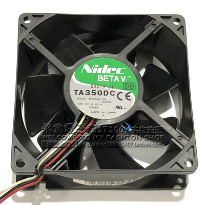 NidecTA350 9032 9CM厘米 12V 0.23 M35500-58 C8563 静音风扇