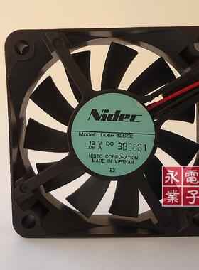 Nidec 6015 12V 0.06A 静音风扇 D06R-12SS2 CPU机箱散热风扇