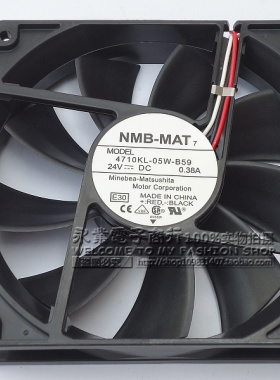 原装NMB 12025 24V 4710kl-05w-B50/59 12CM厘米0.38A变频器风扇