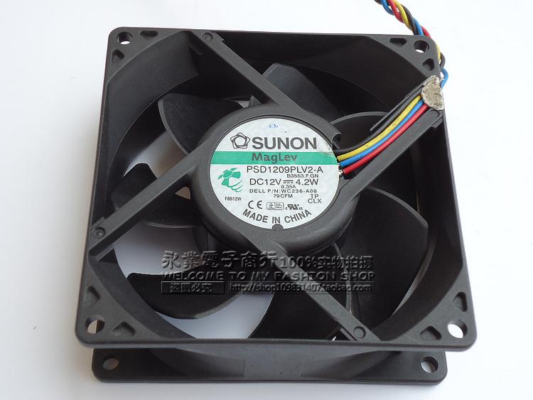建准 SUNON PSD1209PLV2-A WC236-A00 9CM 9032 12V 4.2W 4线风扇