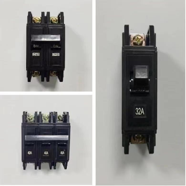 黑色CRB12 DZ12-60 工业型塑料外壳断路器 1P 2P 3P4P 空气开关