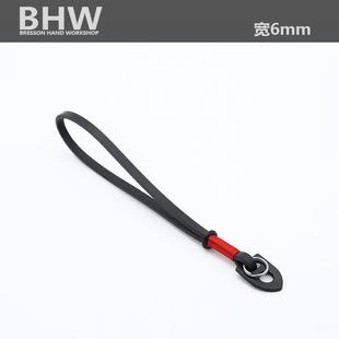 BHW6mm相机腕带数码 牛皮定制手绳真皮微单手挂绳相机绳刻字高端皮
