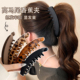 复古豹纹香蕉发夹女高级感马尾扭扭竖夹气质后脑勺显发量夹子头饰