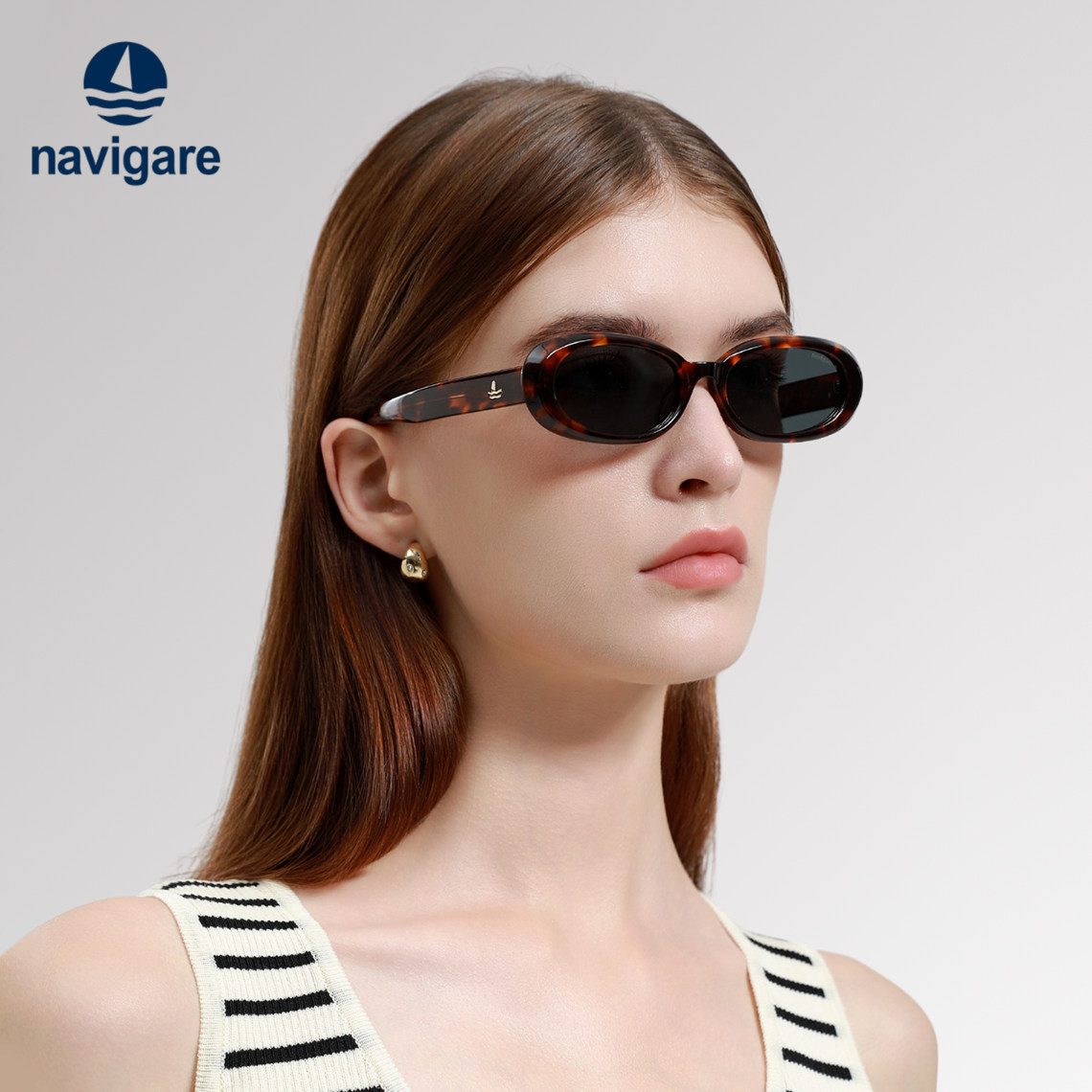 NAVIGARE小帆船墨镜女士窄框欧美个性椭圆小脸防紫外线太阳镜新款,ZIPPO/瑞士军刀/眼镜,太阳眼镜,淘宝优惠券,粉丝福利购,淘宝优惠卷