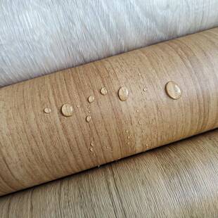 韩版 饰PVC波音软片 特厚木纹贴纸自粘墙纸带导气槽展柜家具翻新装