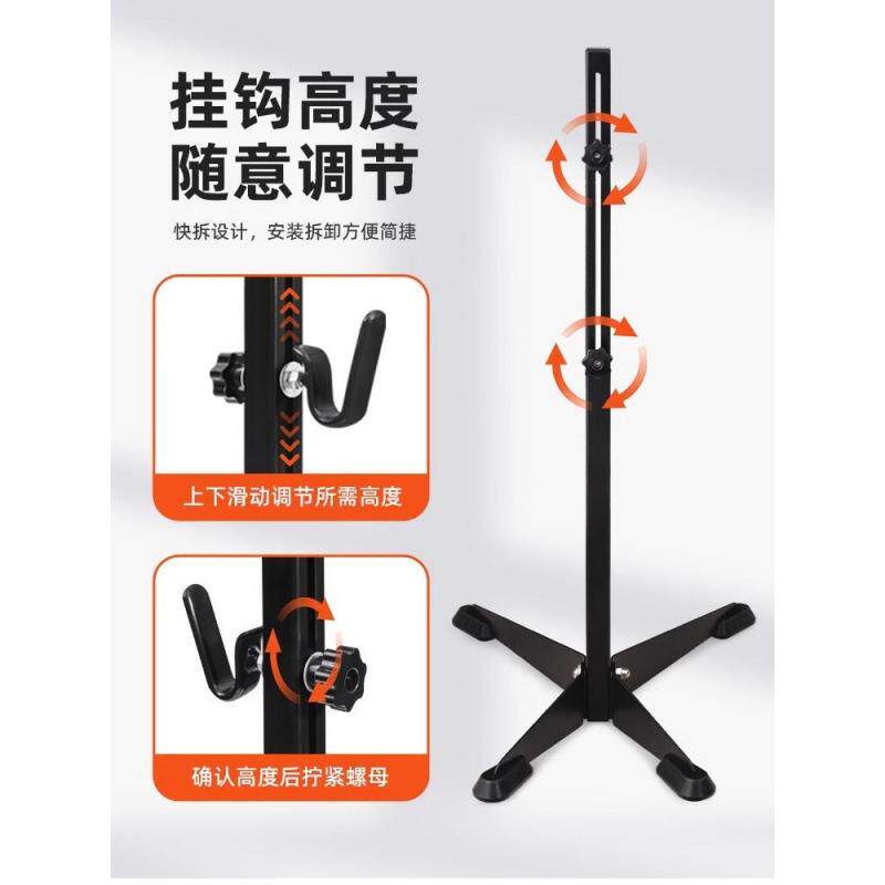 折叠山地公路自行车伸缩单车挂架树桩维修架展示架三角立式停车架