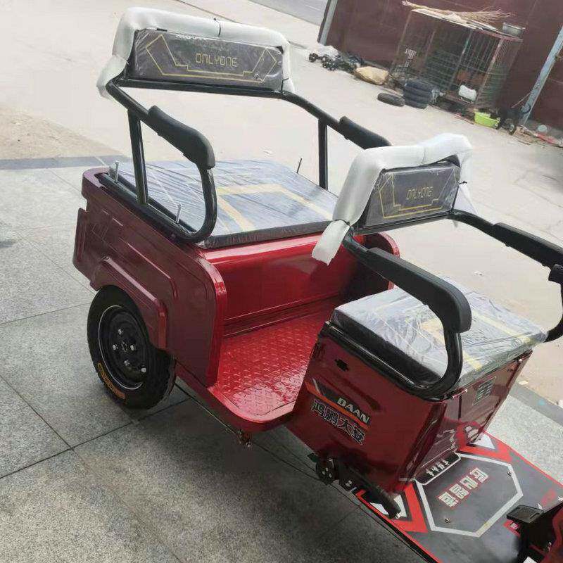 厂家拉货货车成人电动三轮车家用老年休闲小型折叠电动车