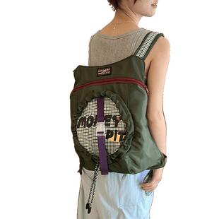 双肩机能户外徒步休闲登山包飞盘书包出游运动骑行双肩包轻便背包